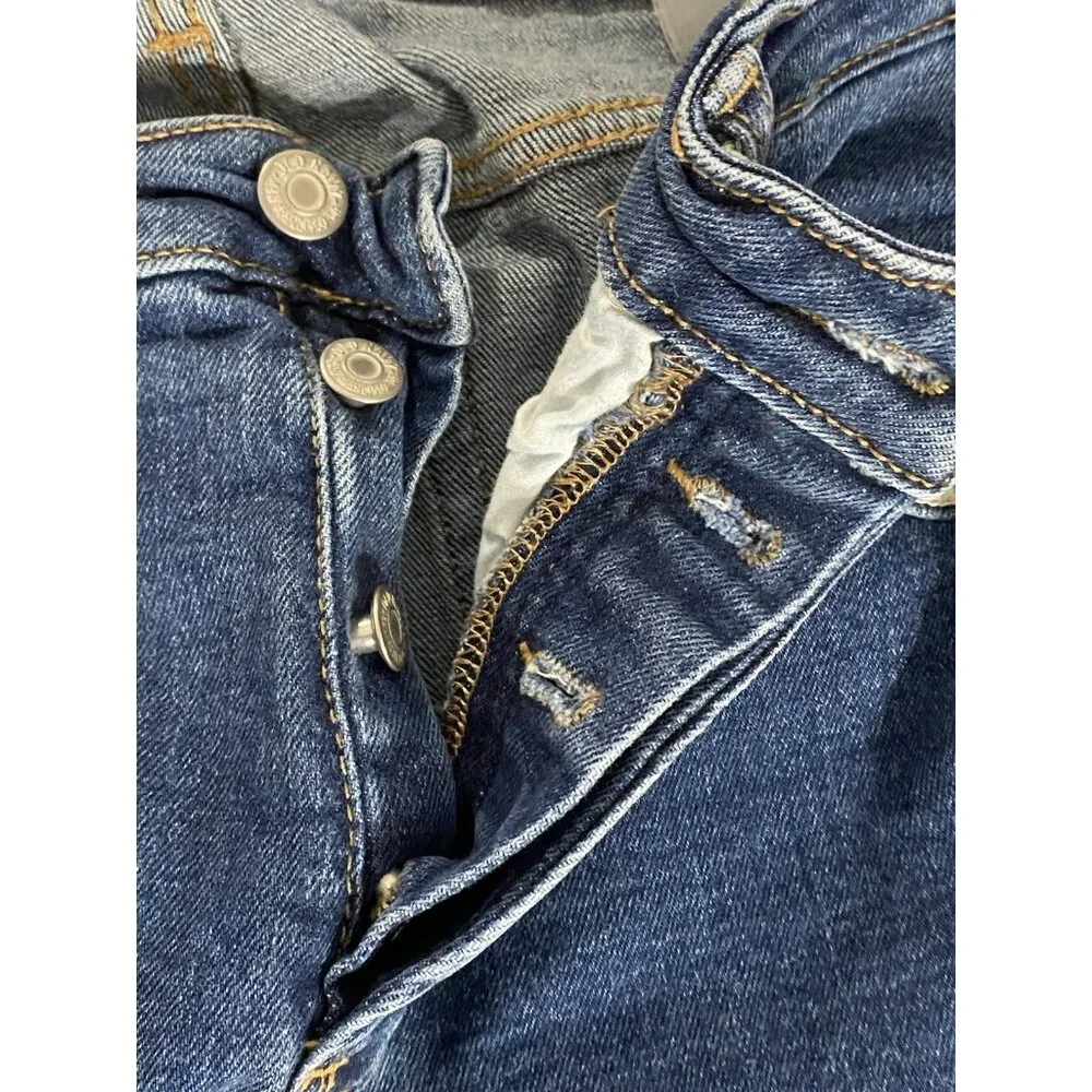OLD NAVY WOMENS Size 12 O.G. STRAIGHT 32X25”High-Rise Jeans - Picture 8 of 16